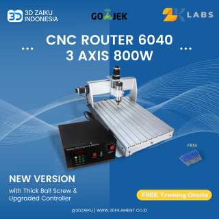 CNC Router 6040 Mini Mesin CNC PCB Milling 600x400x75 mm with Spindle